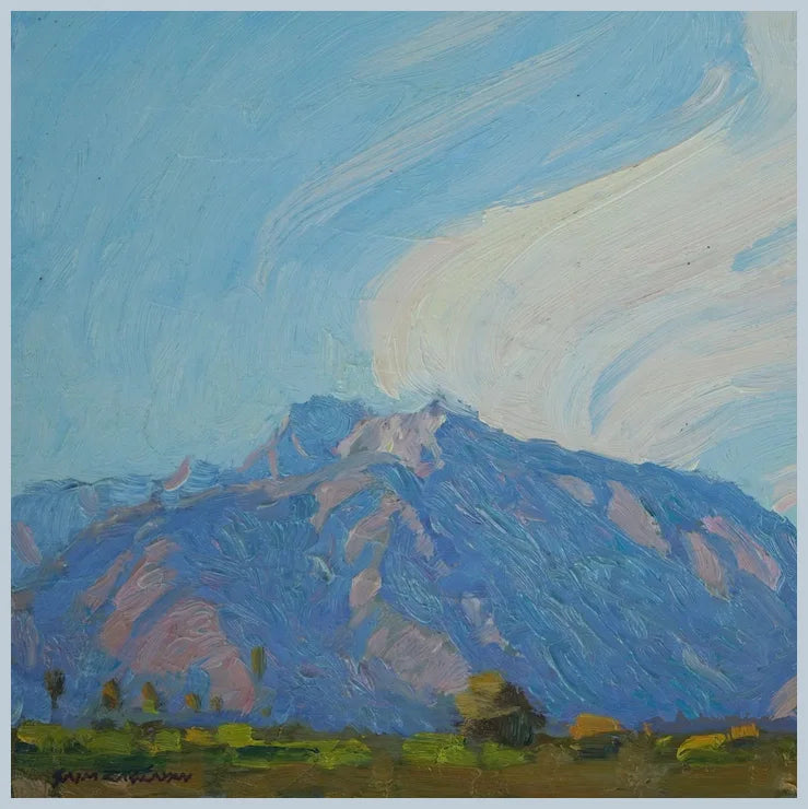 Anza Borrego Desert Landscape Painting By Plein Air Artist Saim Caglayan