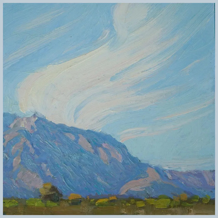 Anza Borrego Desert Landscape Painting By Plein Air Artist Saim Caglayan