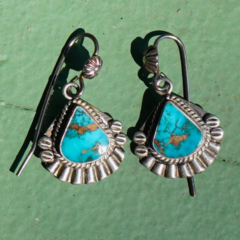Vintage Southwest Style Turquoise Earrings