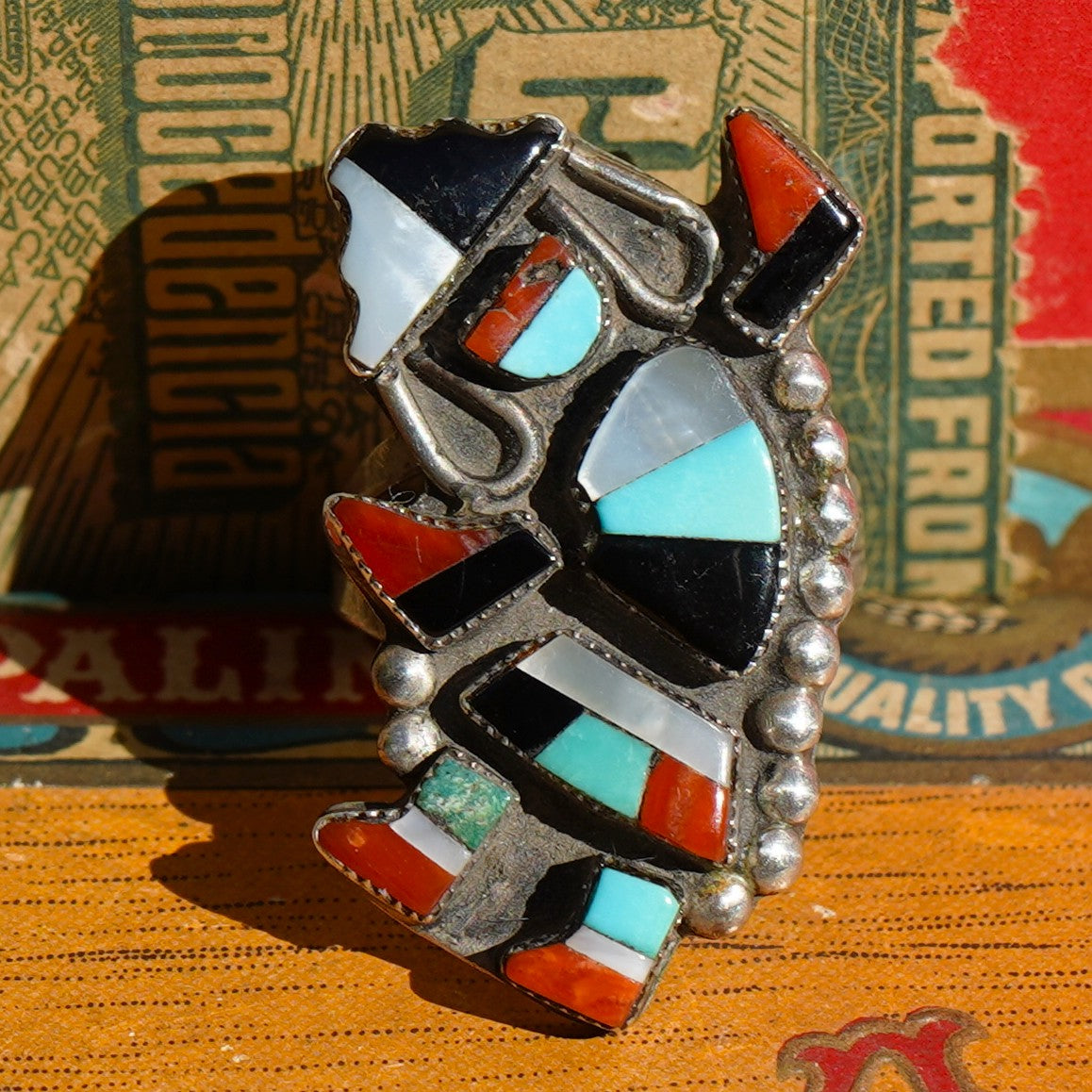 Vintage Rainbow Man Ring