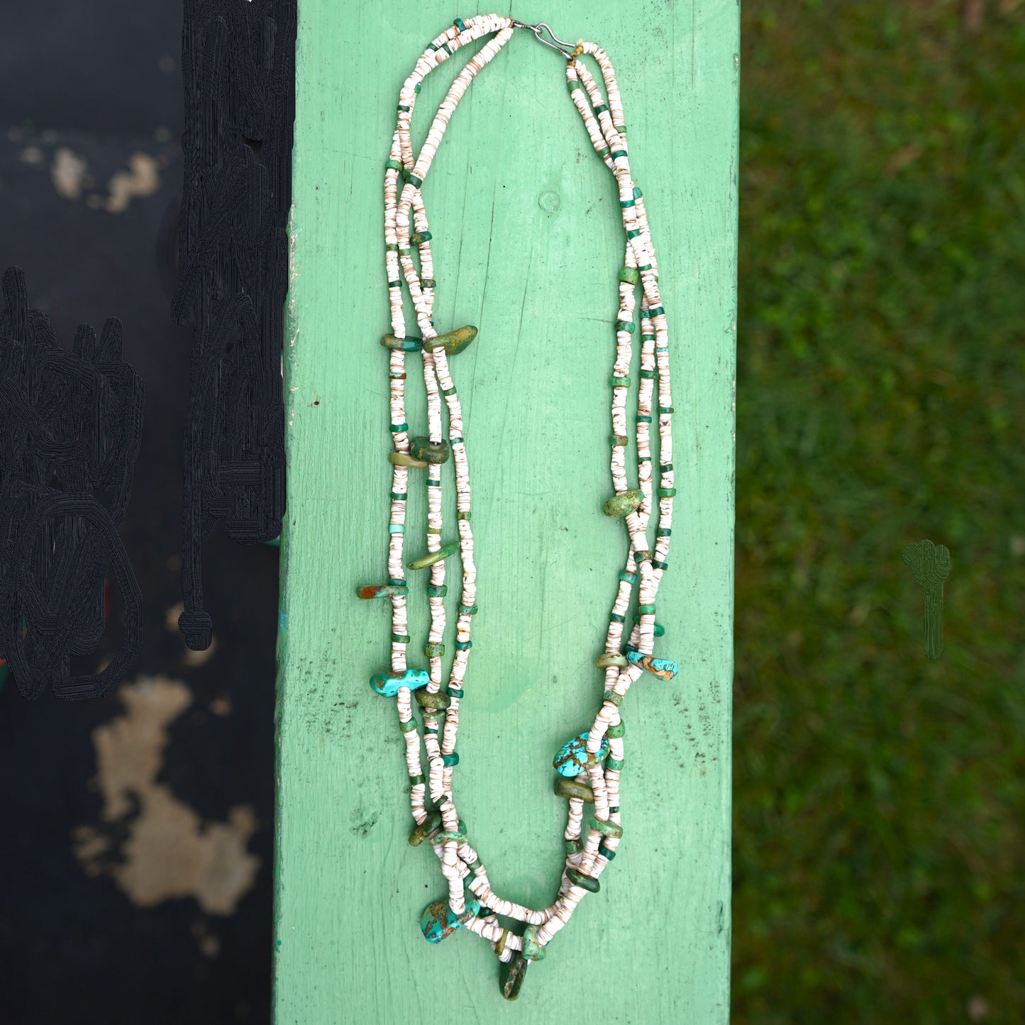 Vintage Navajo Three Strand Necklace