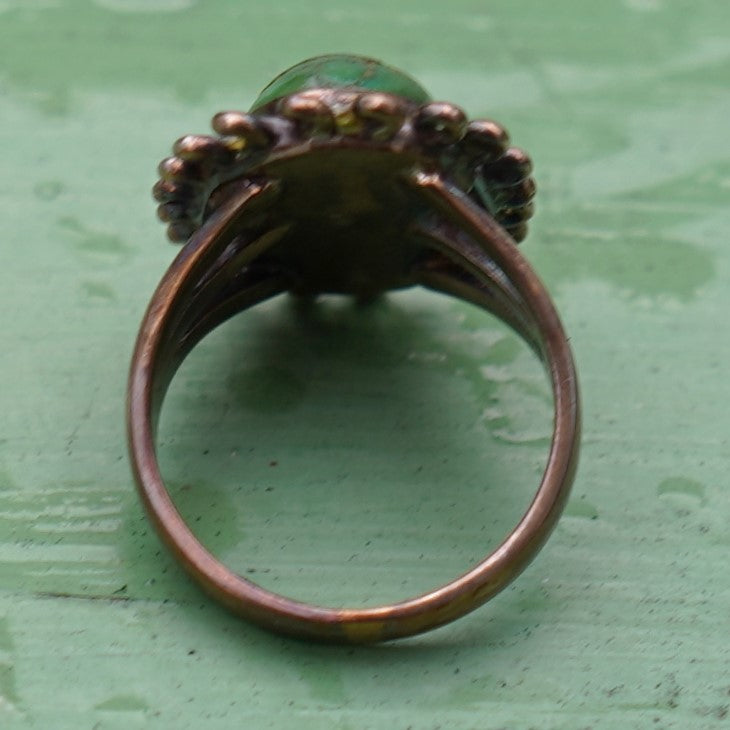 Old Navajo Cerrillos Turquoise Ring