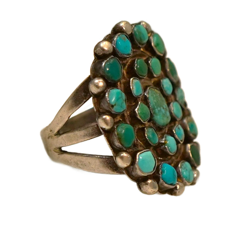 Navajo Split Shank Cluster Ring