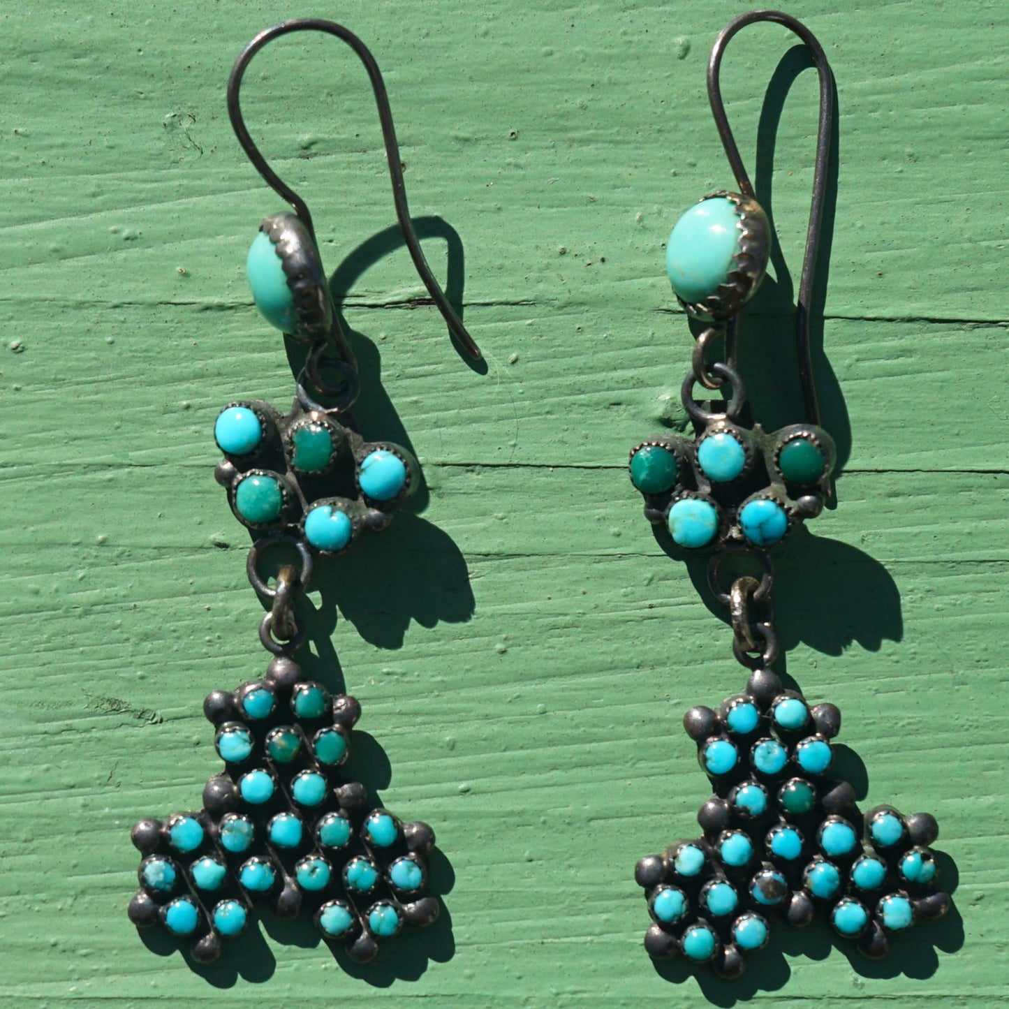 Vintage Zuni Turquoise Earrings