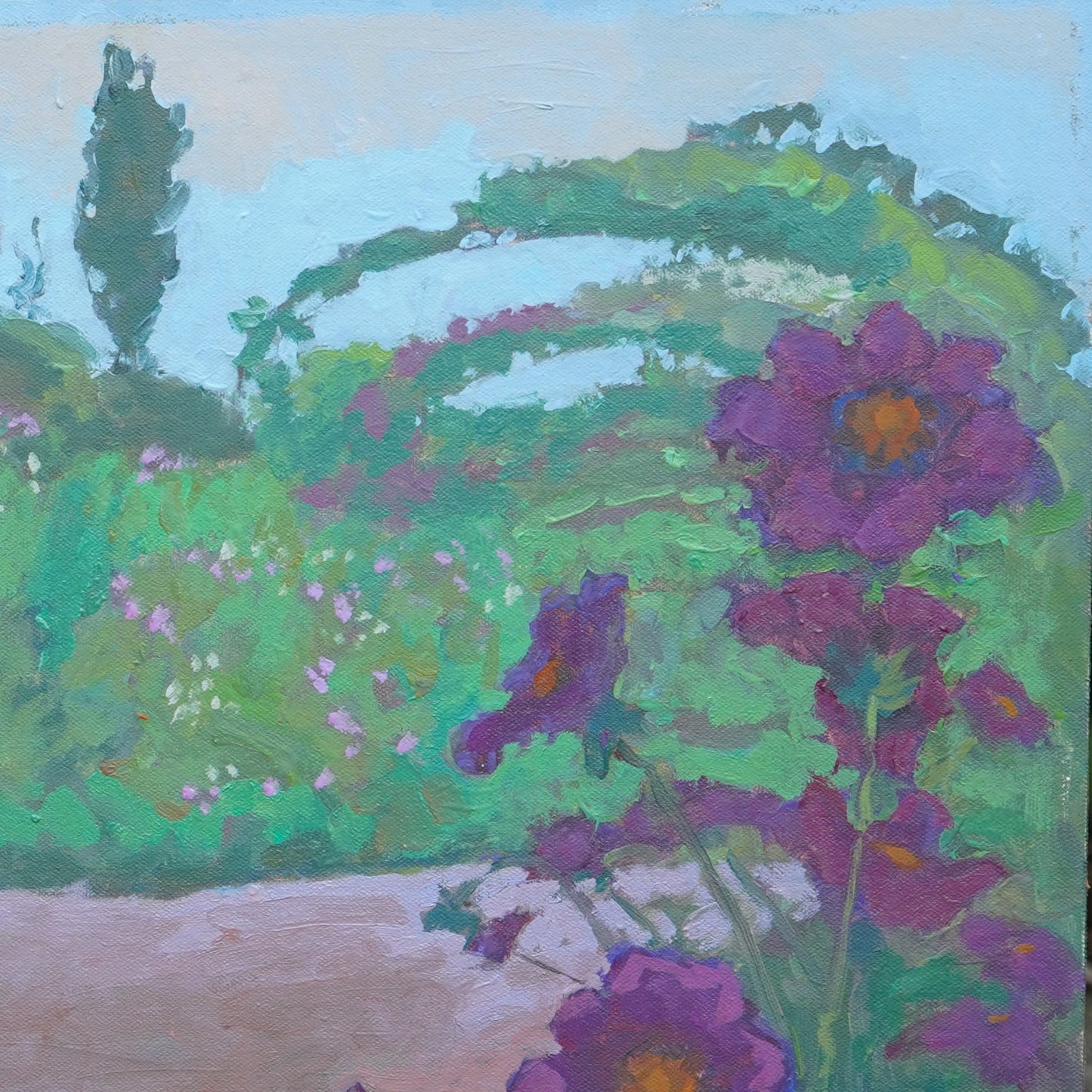 Giverny Landscape Painting By Rachel Uchizono