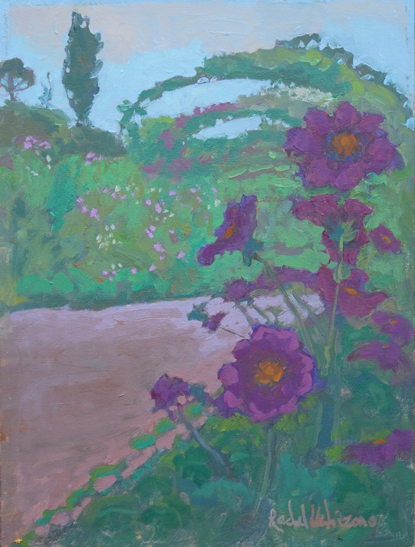 Giverny Landscape Painting By Rachel Uchizono