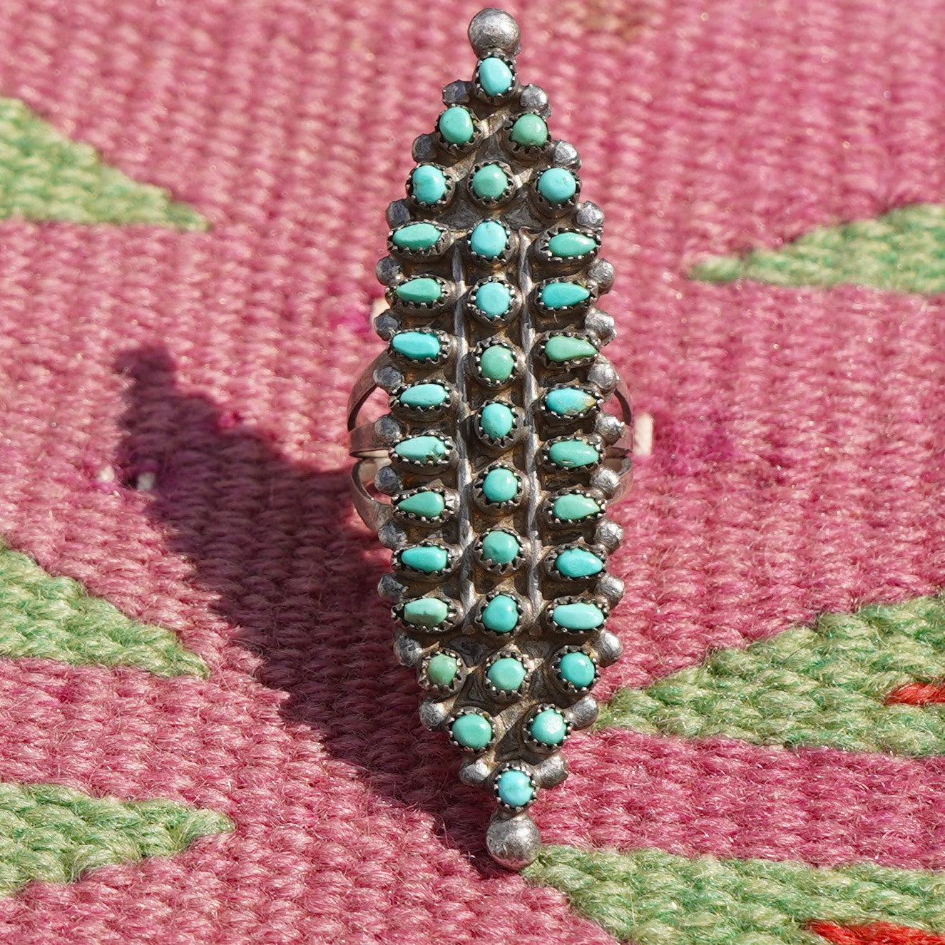 Vintage Zuni Turquoise Ring