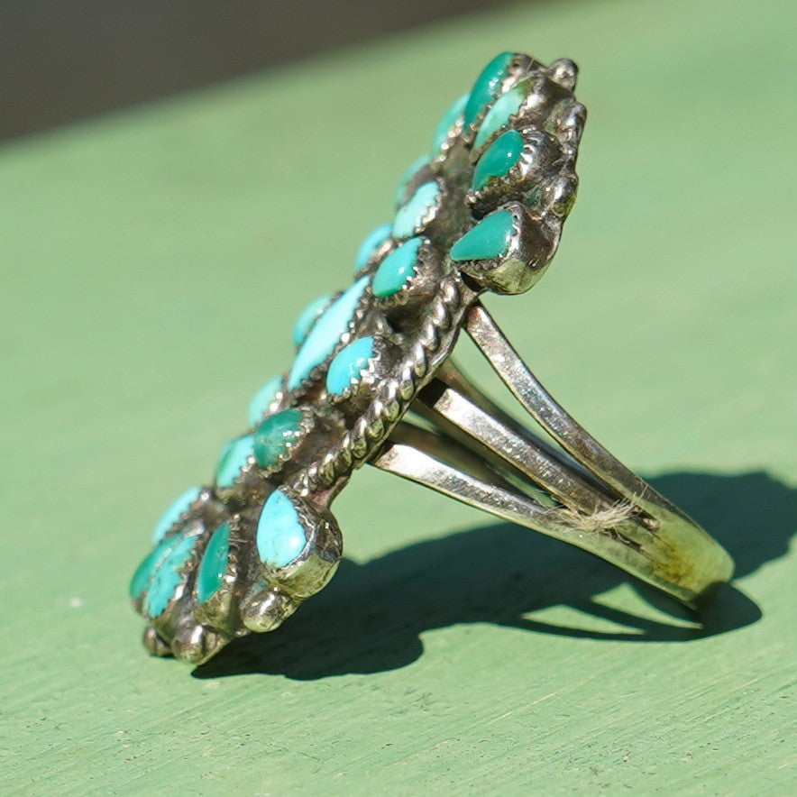Vintage Zuni Turquoise Ring