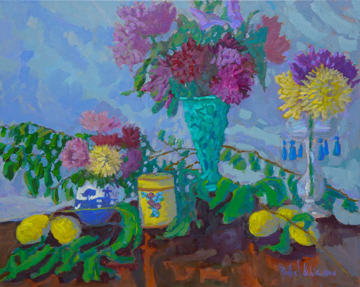 Floral Oil Painting By Rachel Uchizono