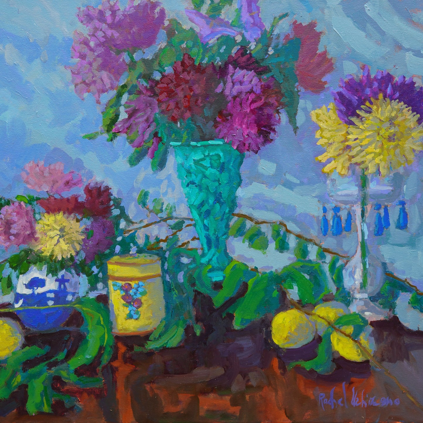 Floral Oil Painting By Rachel Uchizono