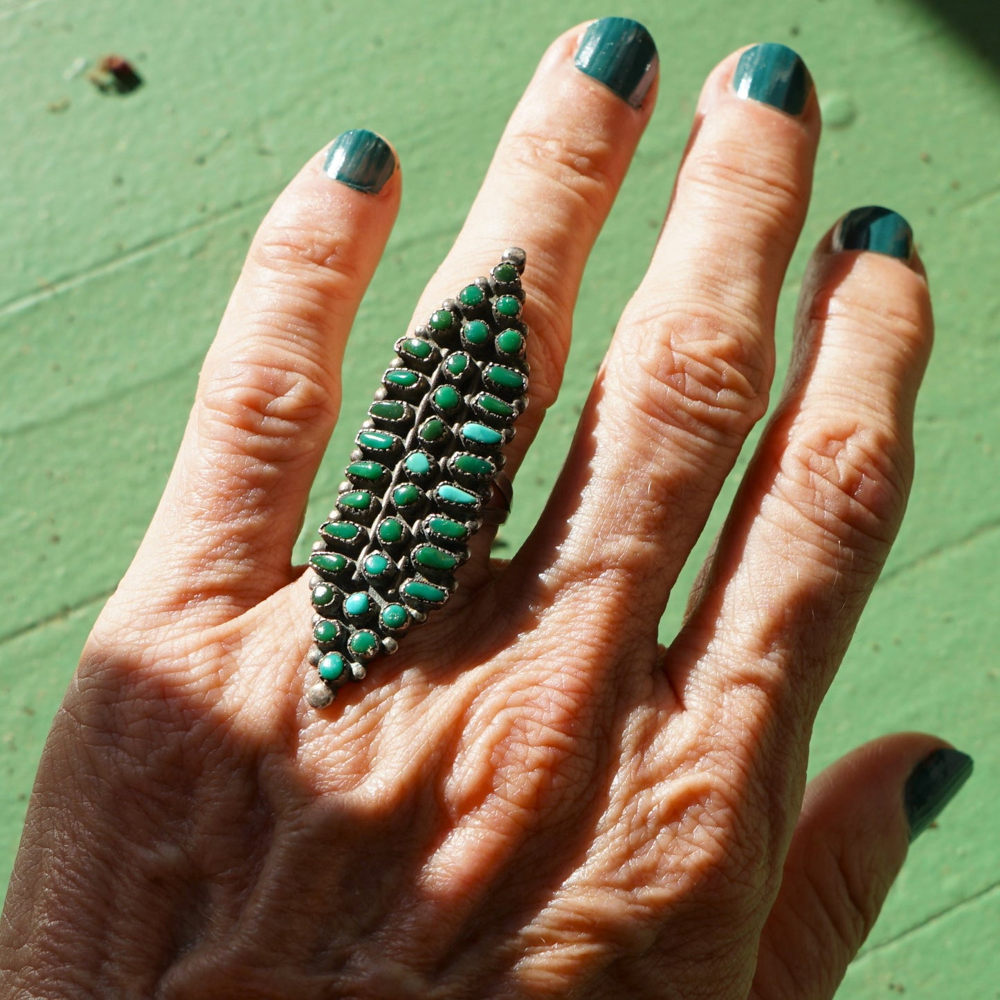Vintage Zuni Turquoise Ring