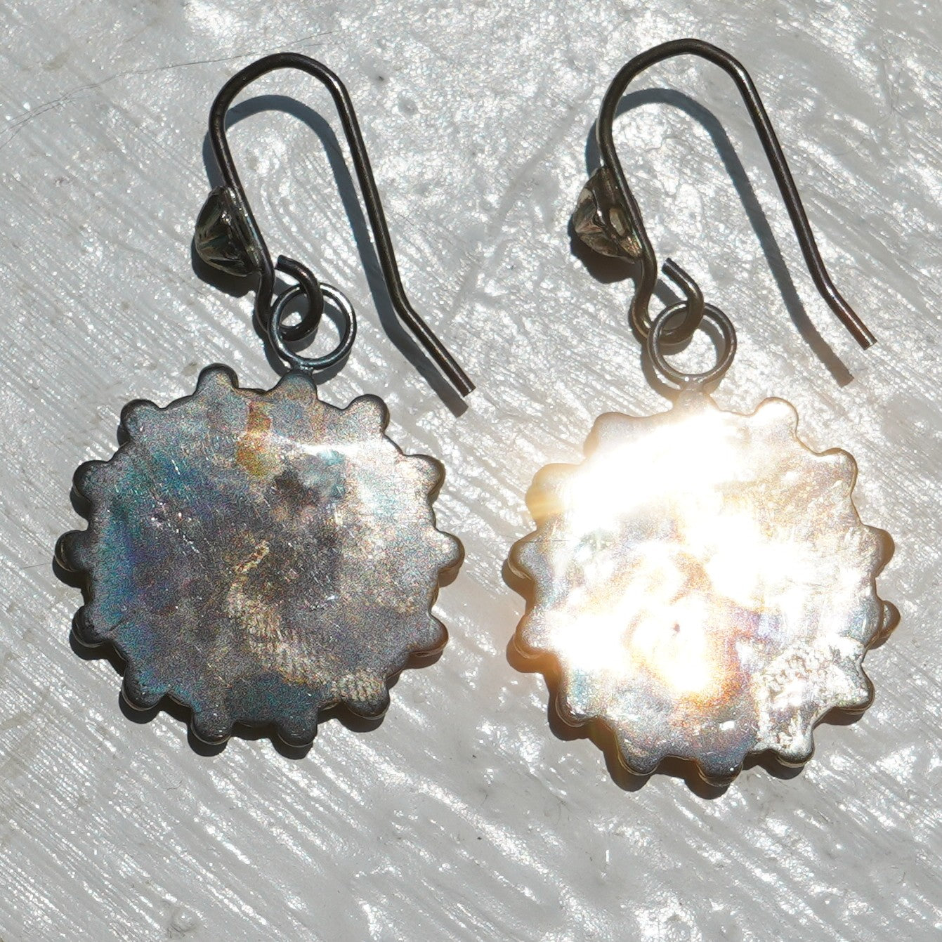 Vintage Turquoise Zuni Cluster Earrings
