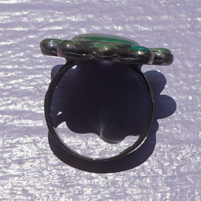 Vintage Navajo Turquoise Satellite Ring