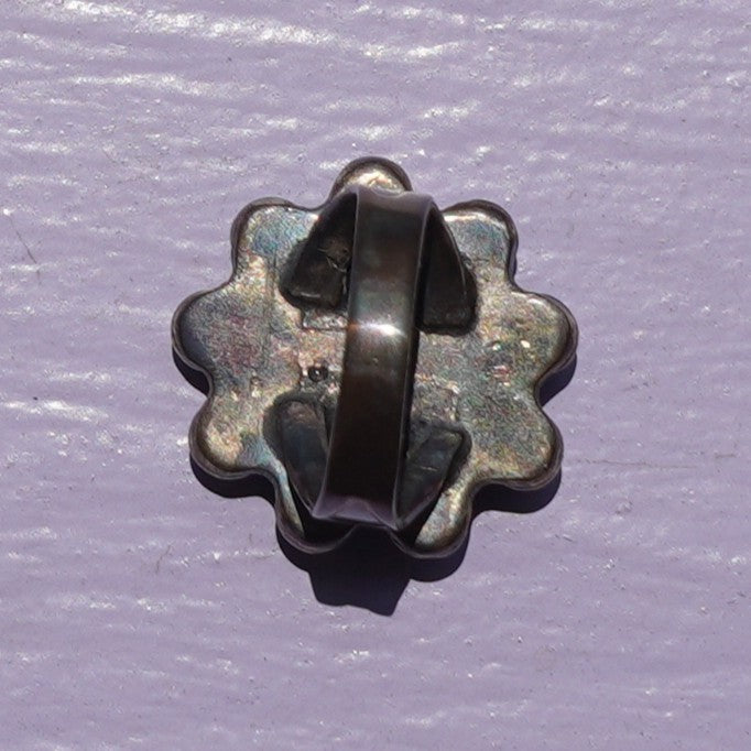 Vintage Navajo Turquoise Satellite Ring