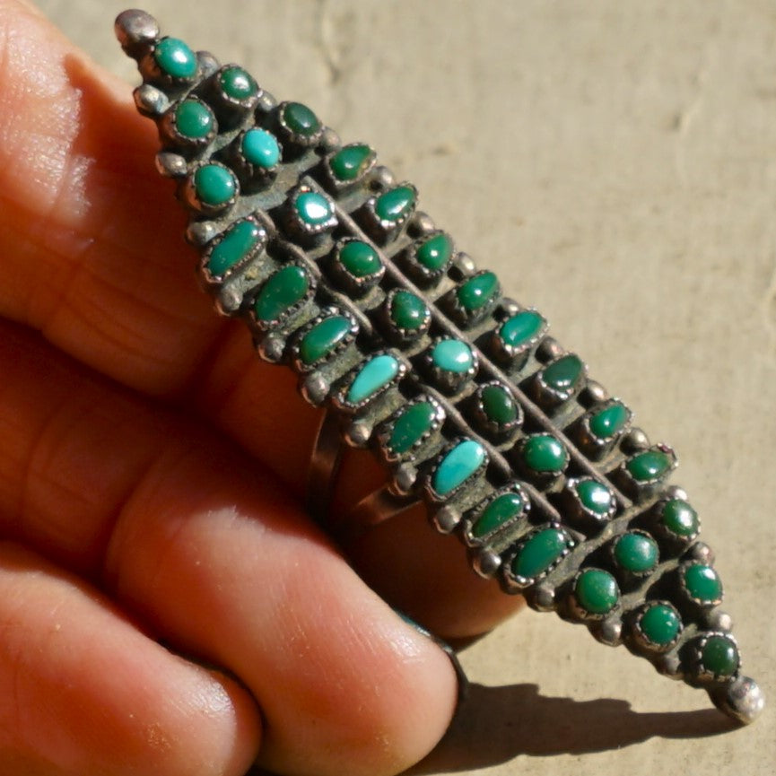 Vintage Zuni Turquoise Ring
