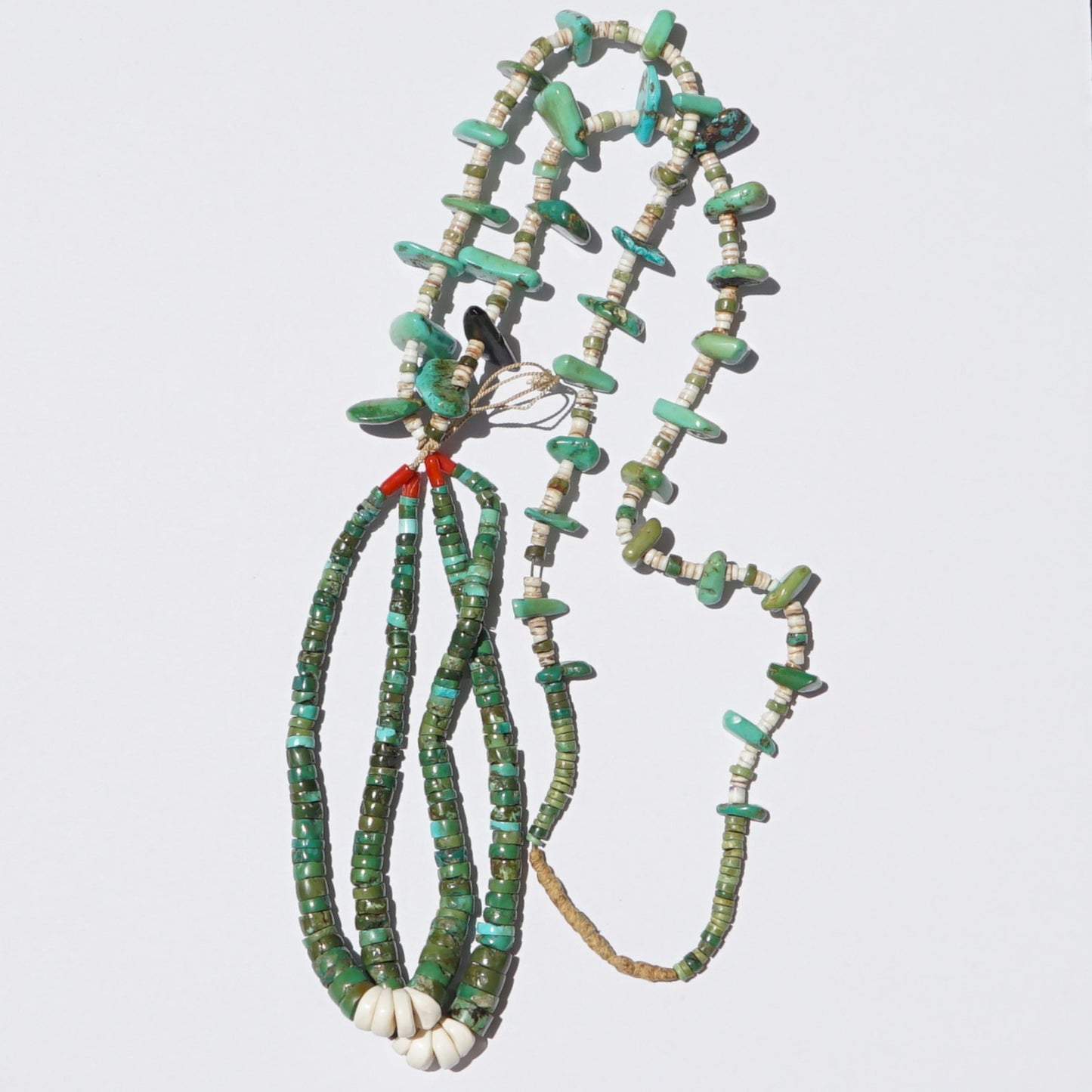 Vintage Turquoise Tab And Jacla Necklace