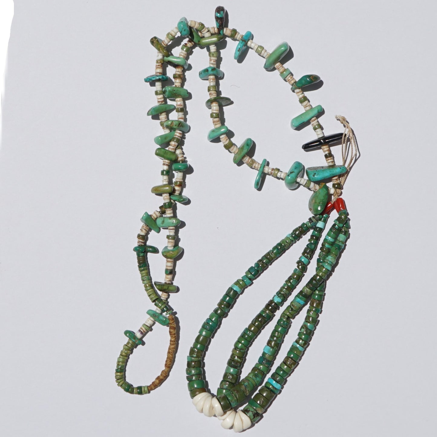 Vintage Turquoise Tab And Jacla Necklace