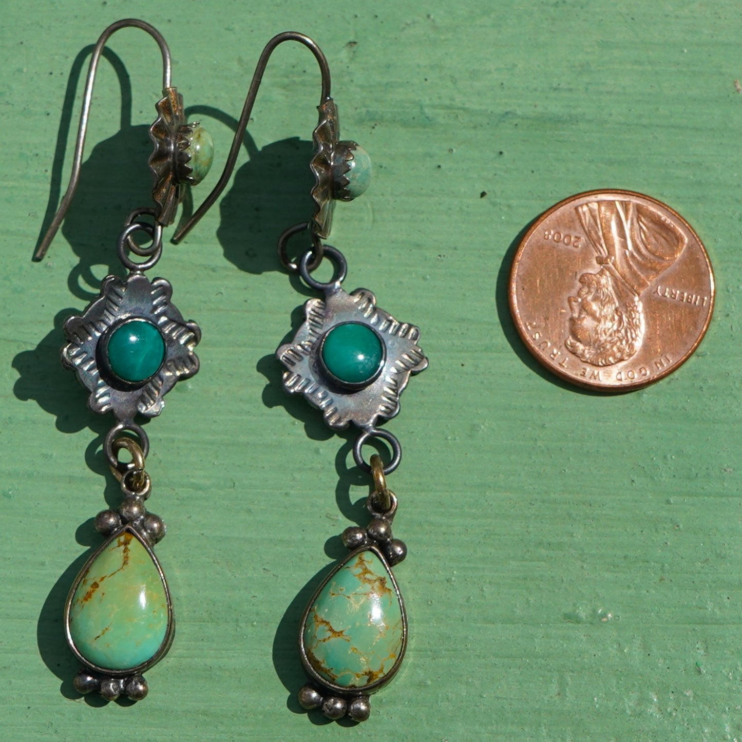 Vintage Turquoise Drop Earrings