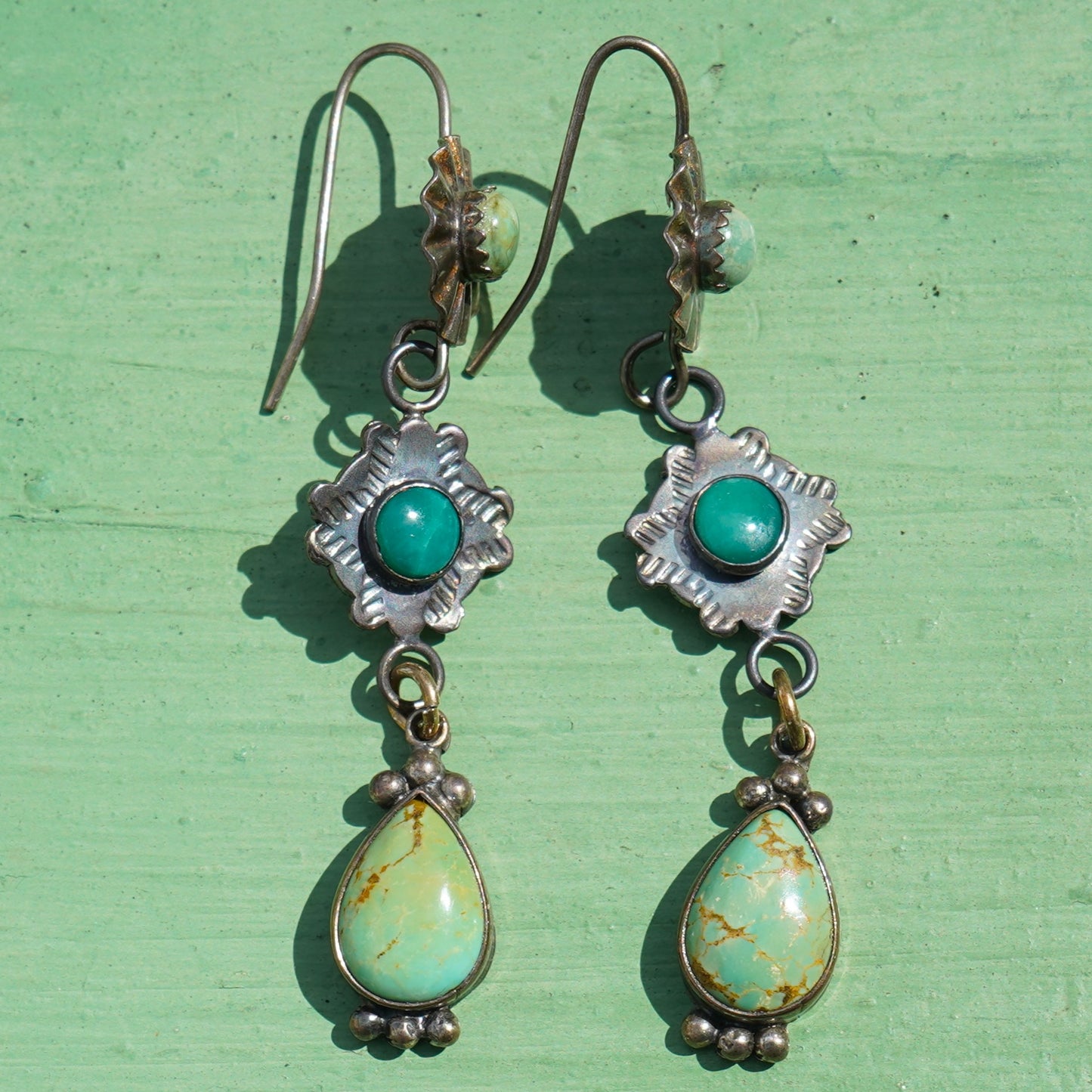 Vintage Turquoise Drop Earrings