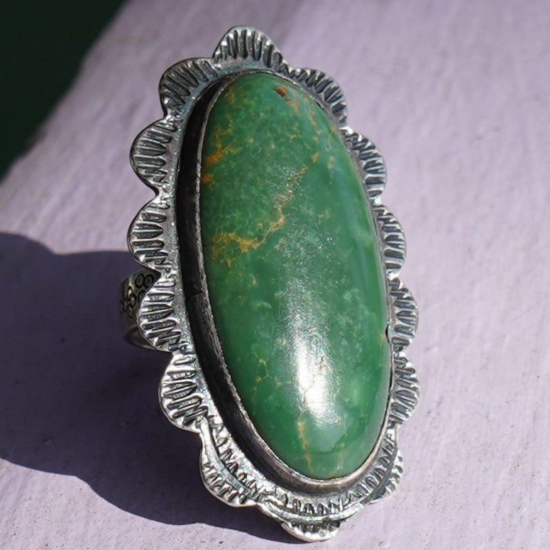 Pilot Mountain Turquoise Vintage Ring Sterling