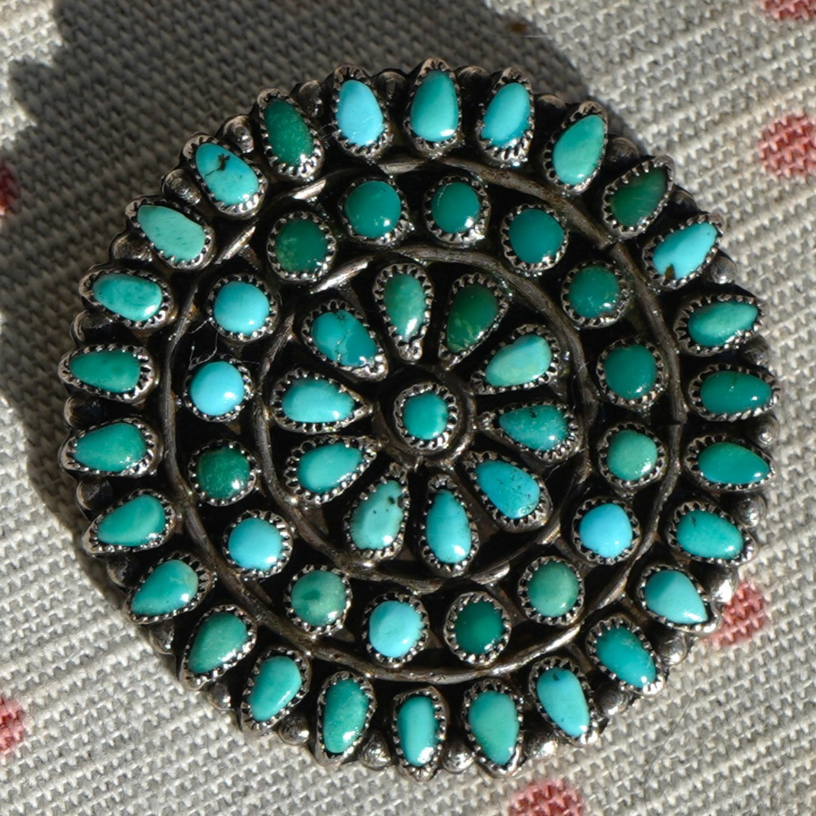 Vintage Turquoise Pin