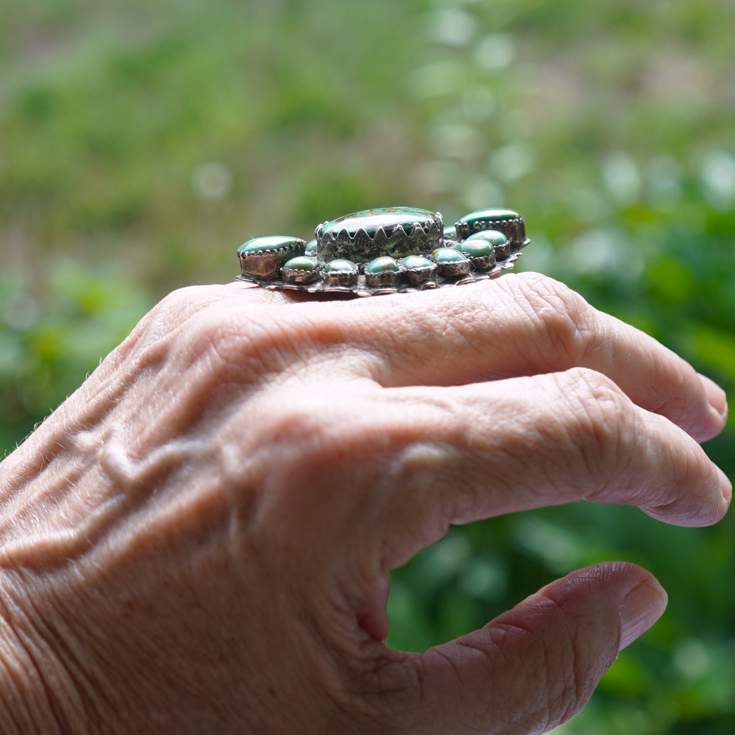 Southwest Style Royston Turquoise Large Ring