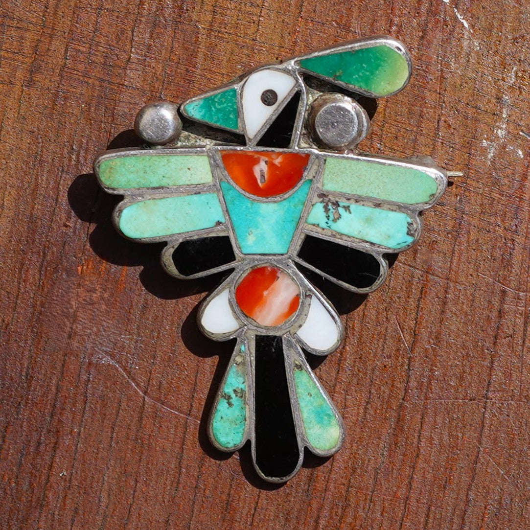 Vintage Sterling Thunderbird Pin
