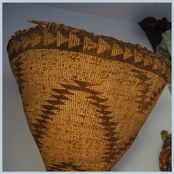 Incredible 1870's Pit River Burden Basket