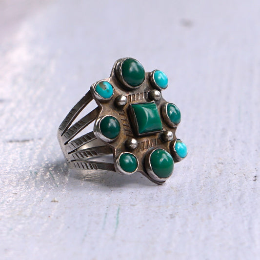 Vintage Cerrillos Turquoise Rings