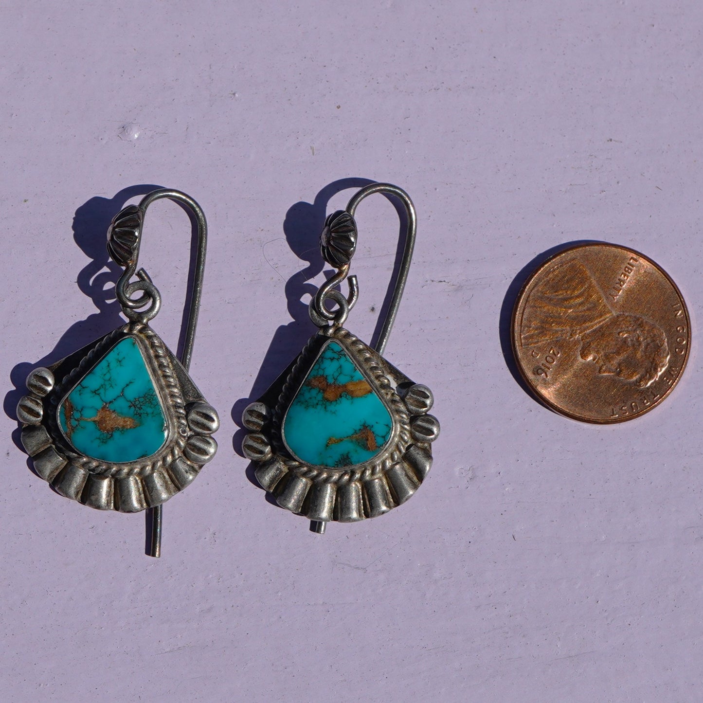Vintage Southwest Style Turquoise Earrings