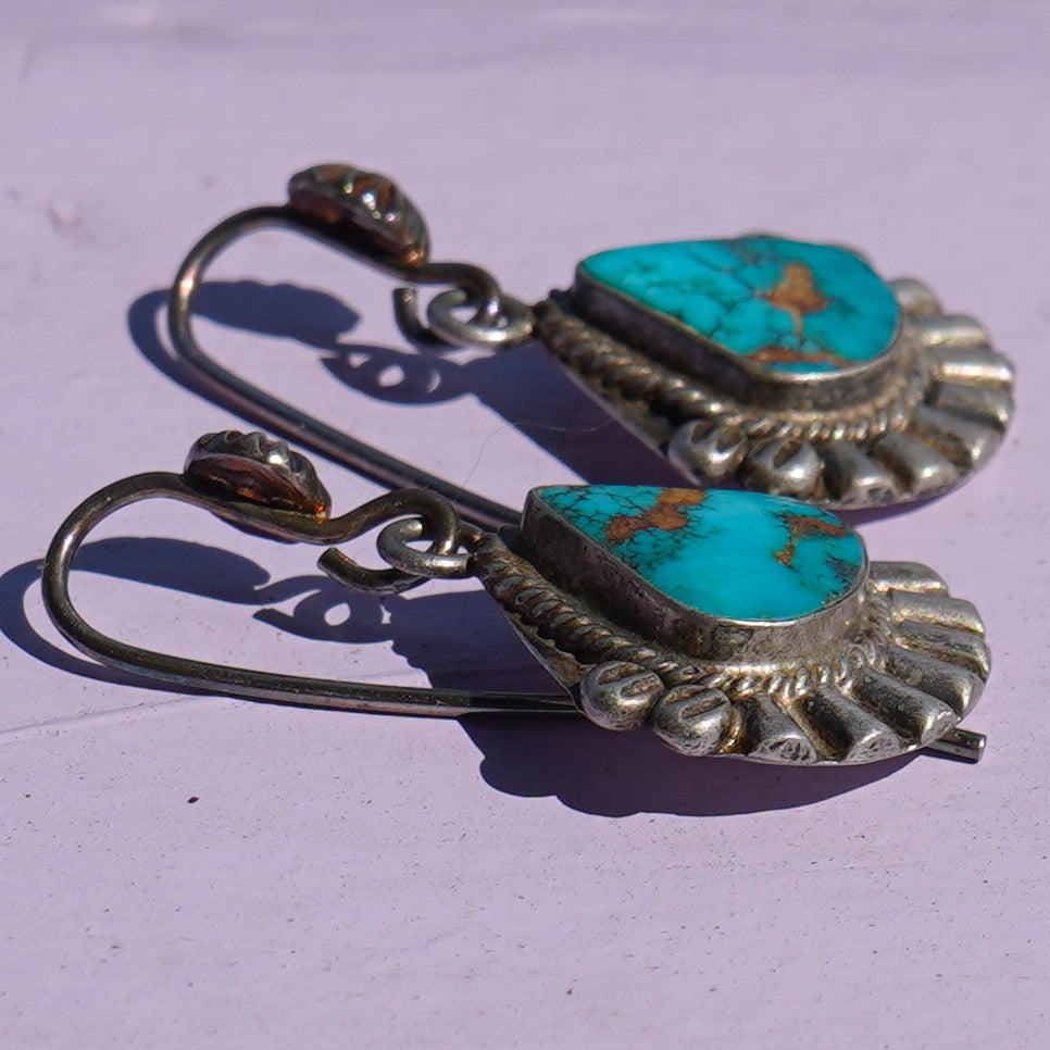 Vintage Southwest Style Turquoise Earrings