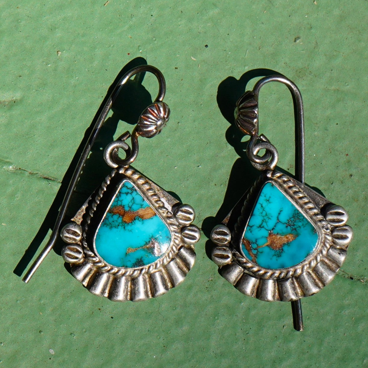 Vintage Southwest Style Turquoise Earrings