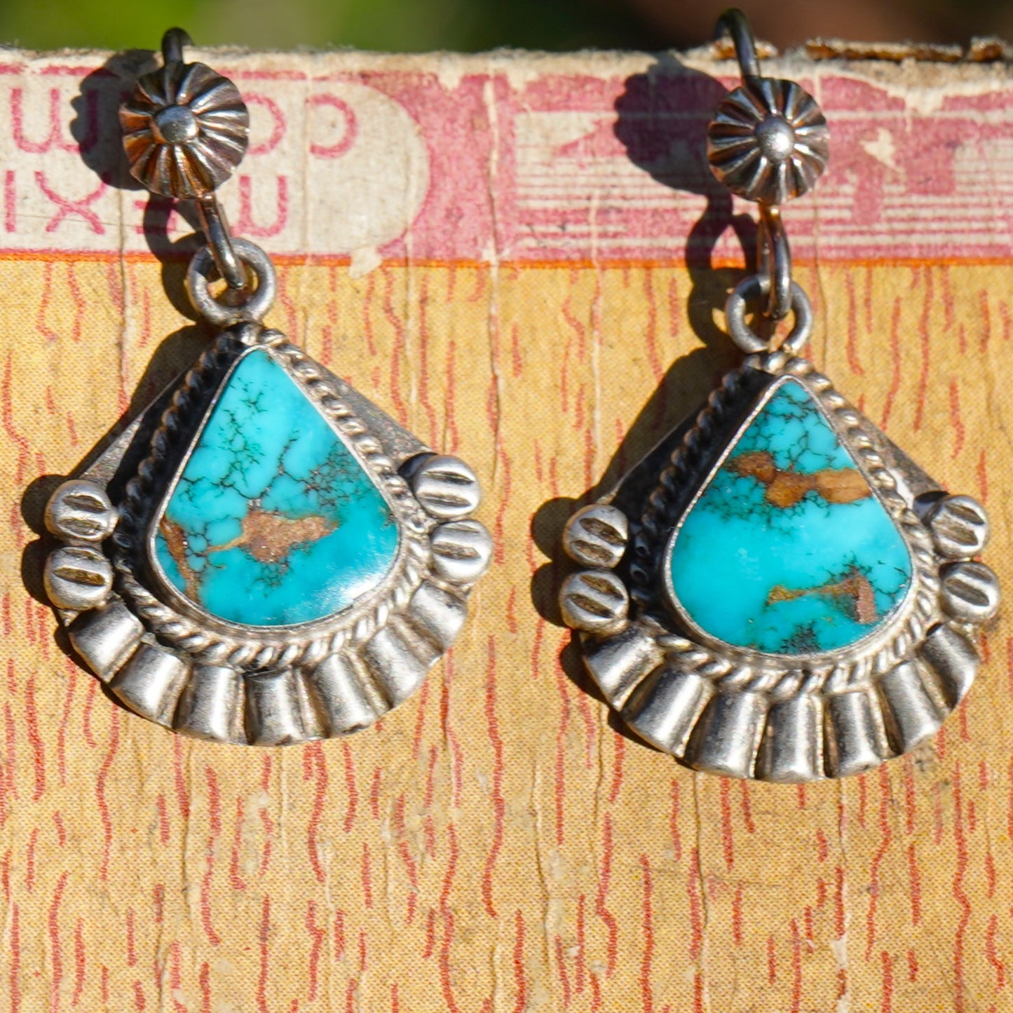 Vintage Southwest Style Turquoise Earrings
