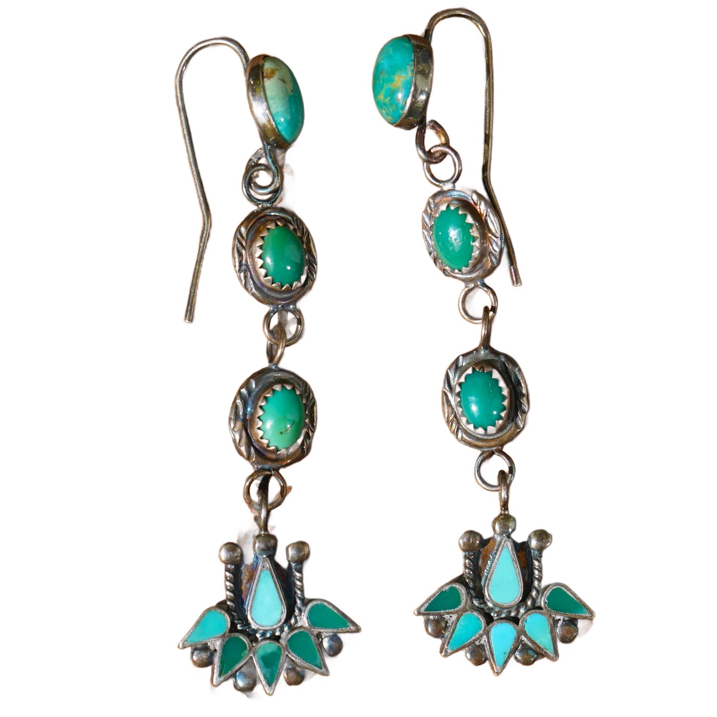 Southwest Vintage Turquoise Dangle Earrings