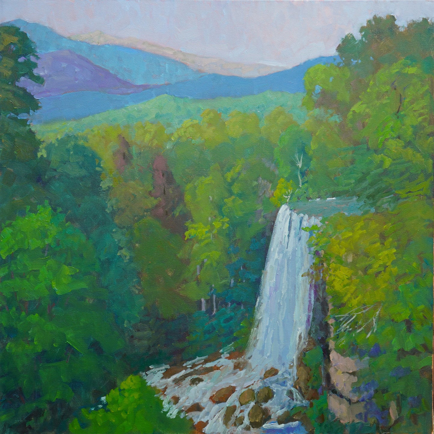 Bath County Waterfall Painting