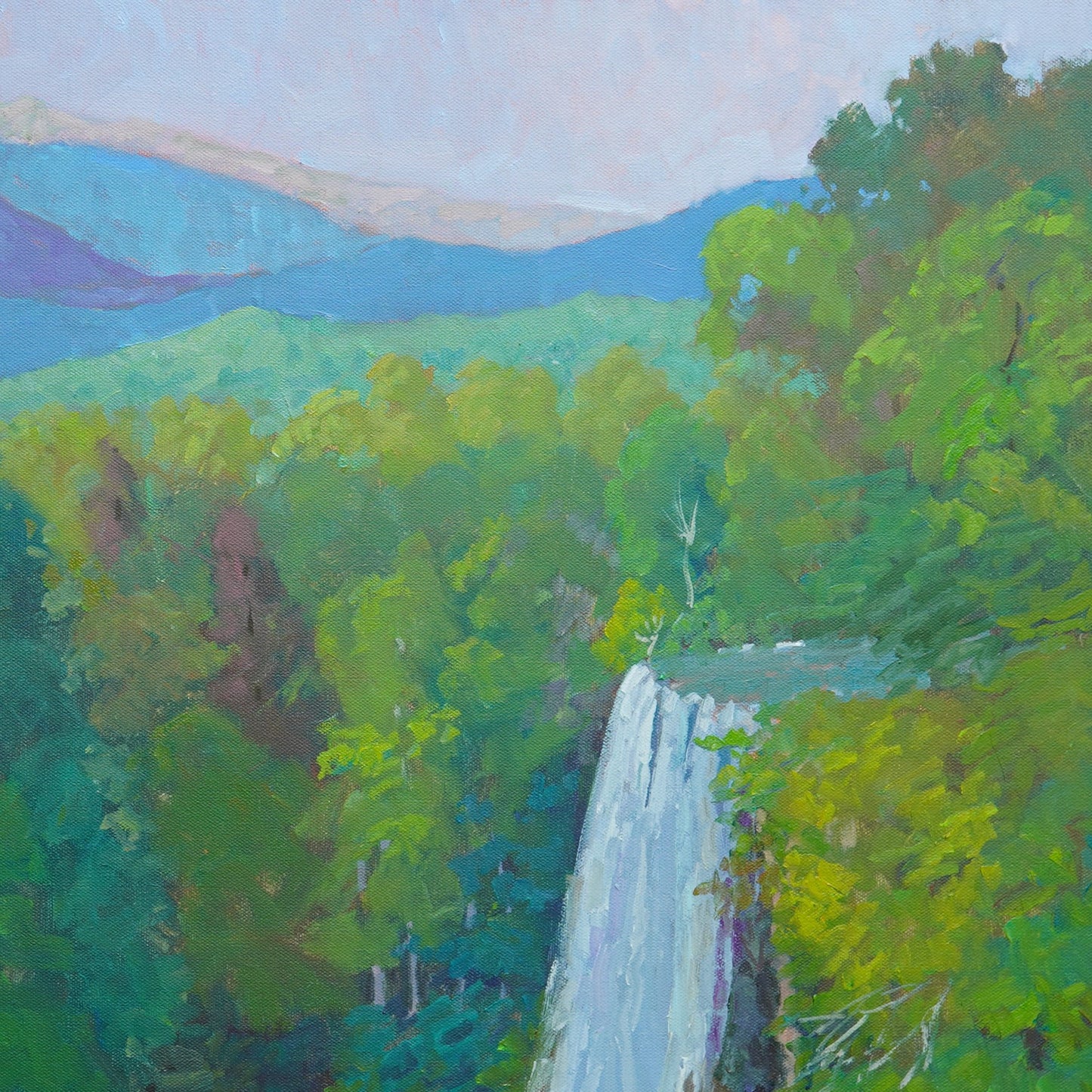 Bath County Waterfall Painting