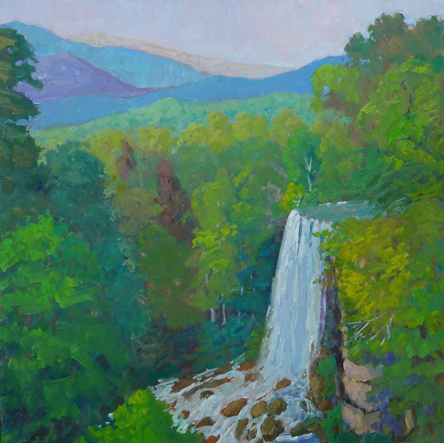 Bath County Waterfall Painting