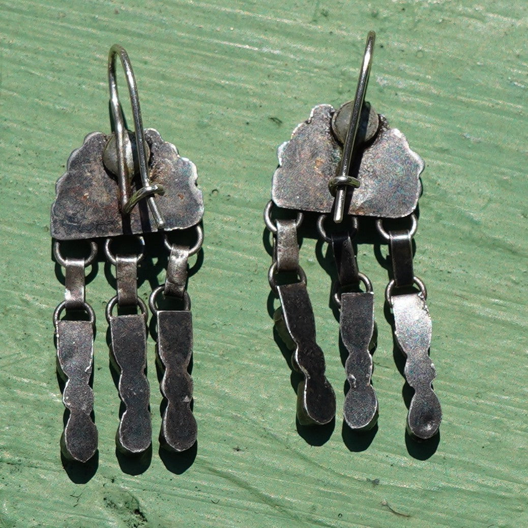 Old Turquoise Raincloud Earrings