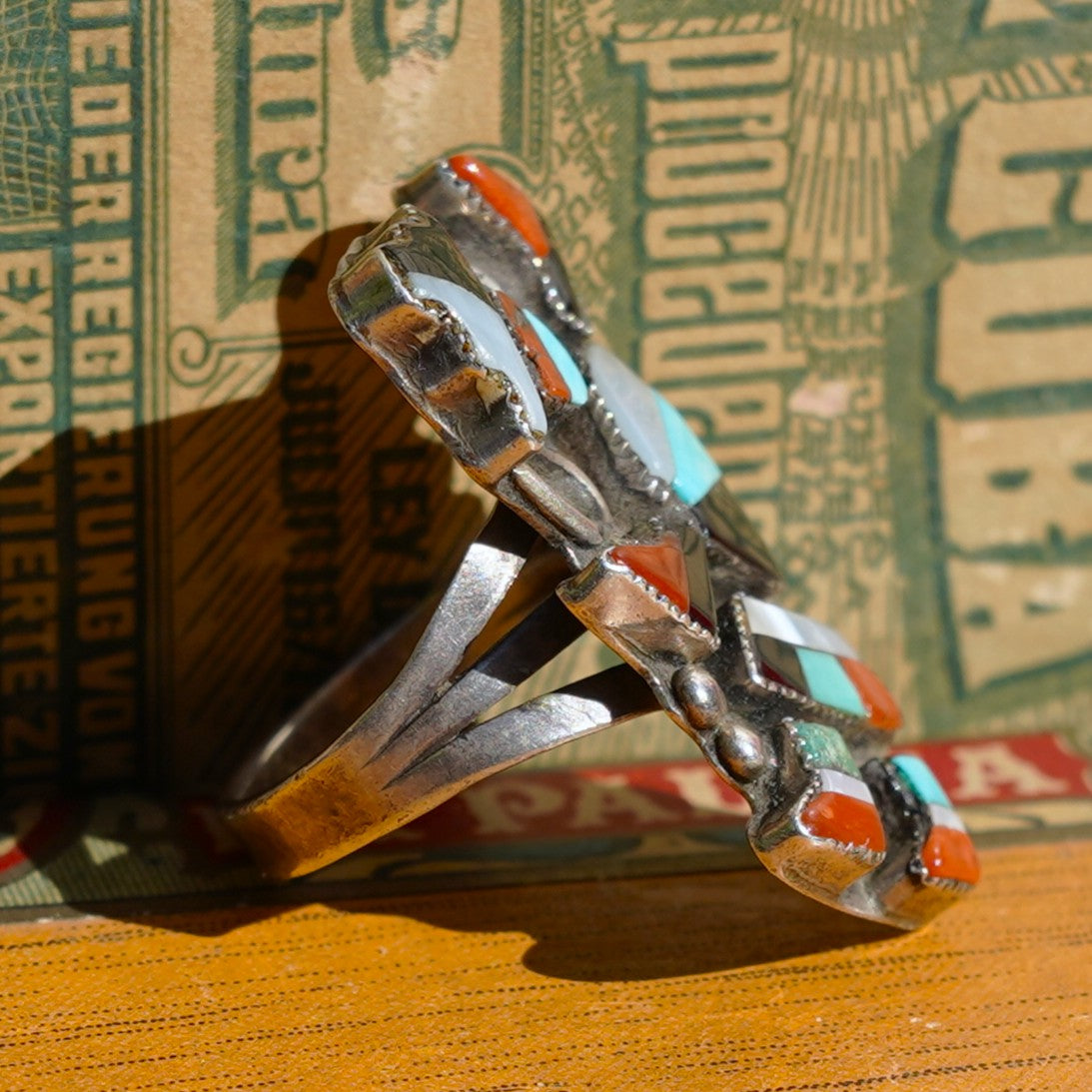 Vintage Rainbow Man Ring