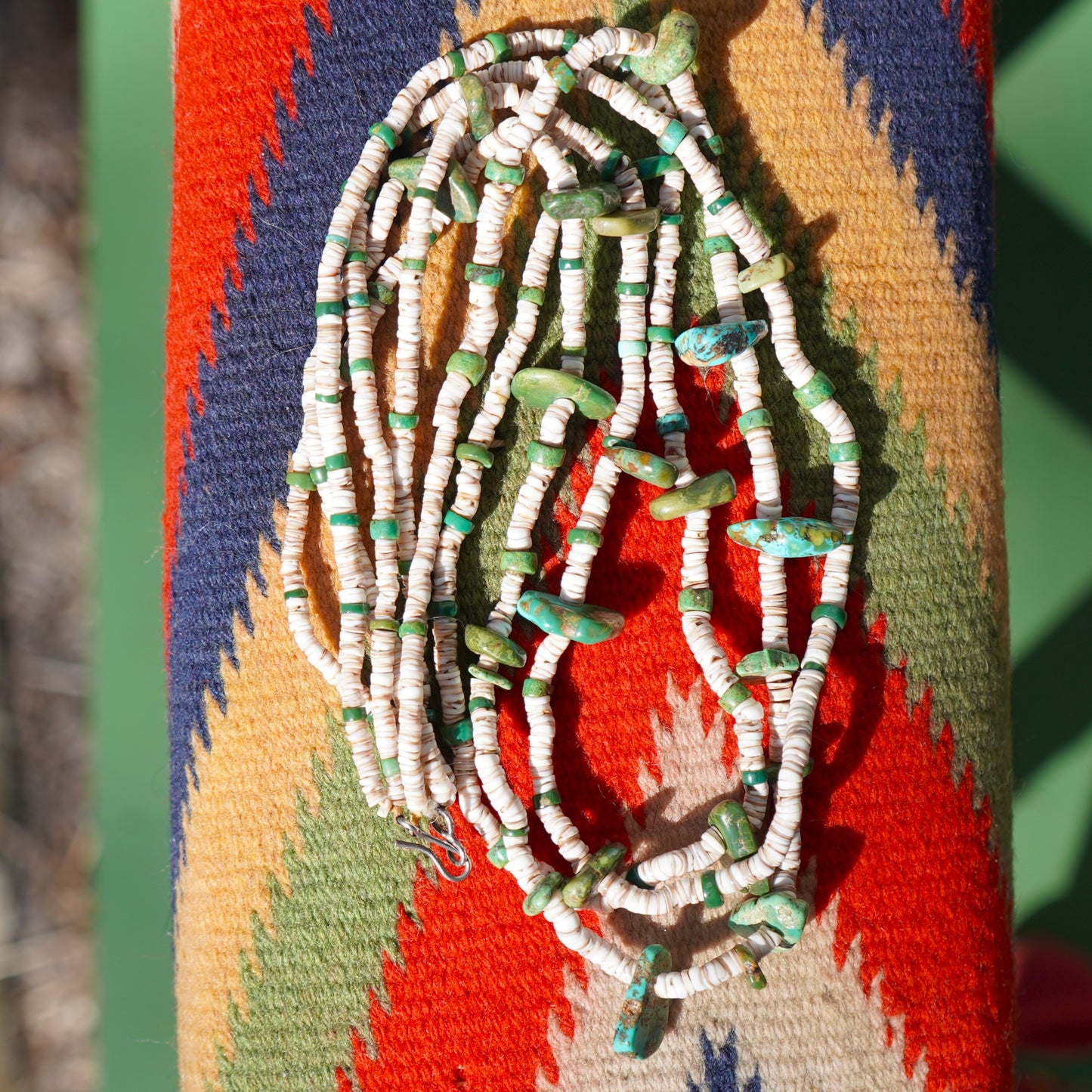 Vintage Navajo Three Strand Necklace