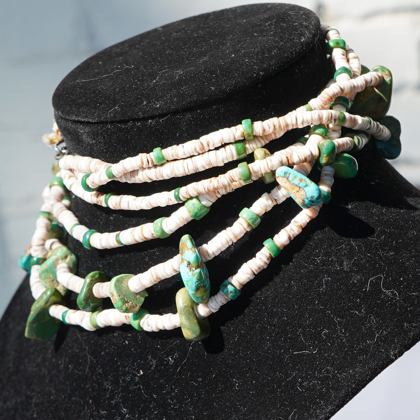 Vintage Navajo Three Strand Necklace