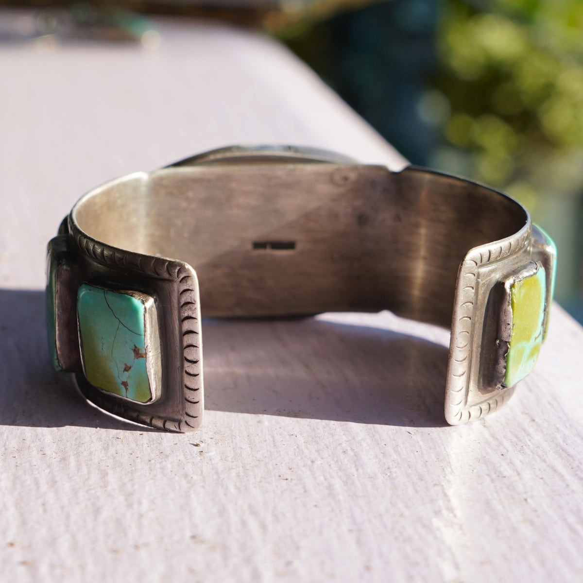 Vintage Southwest Carico Lake Turquoise Cuff Bracelet