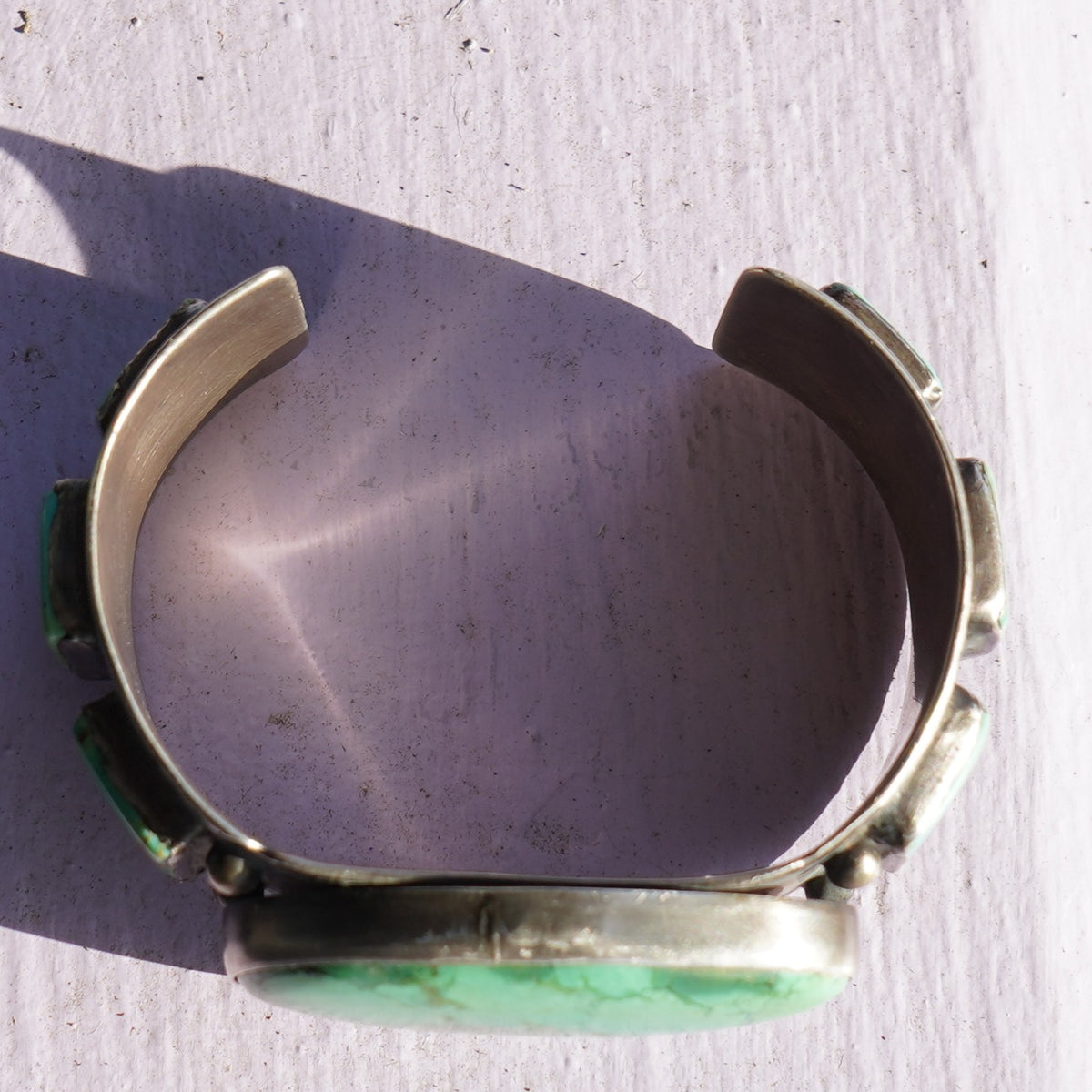 Vintage Southwest Carico Lake Turquoise Cuff Bracelet