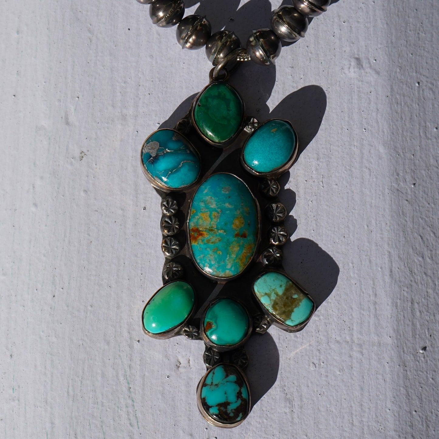 Navajo Turquoise Pendant Necklace