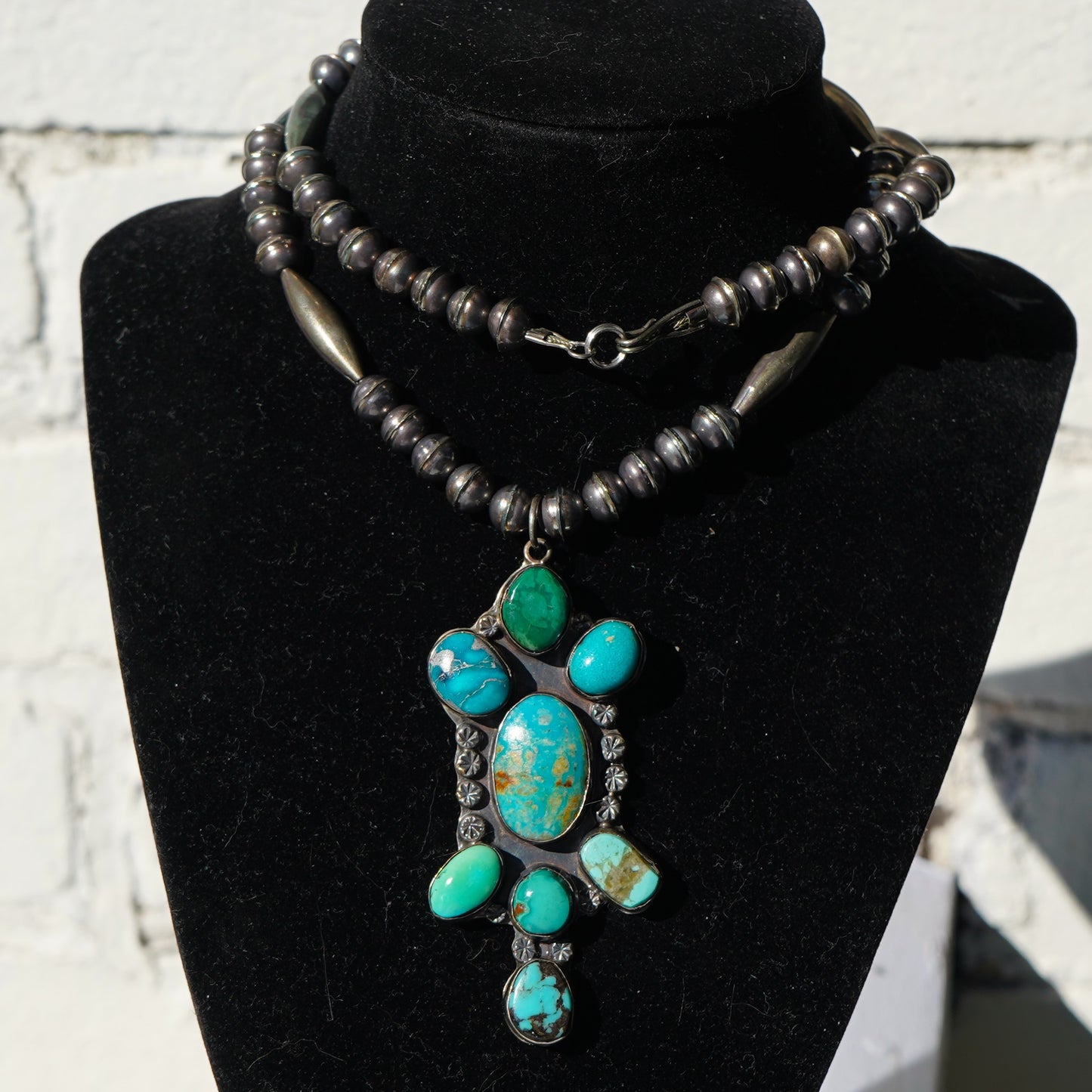 Navajo Turquoise Pendant Necklace