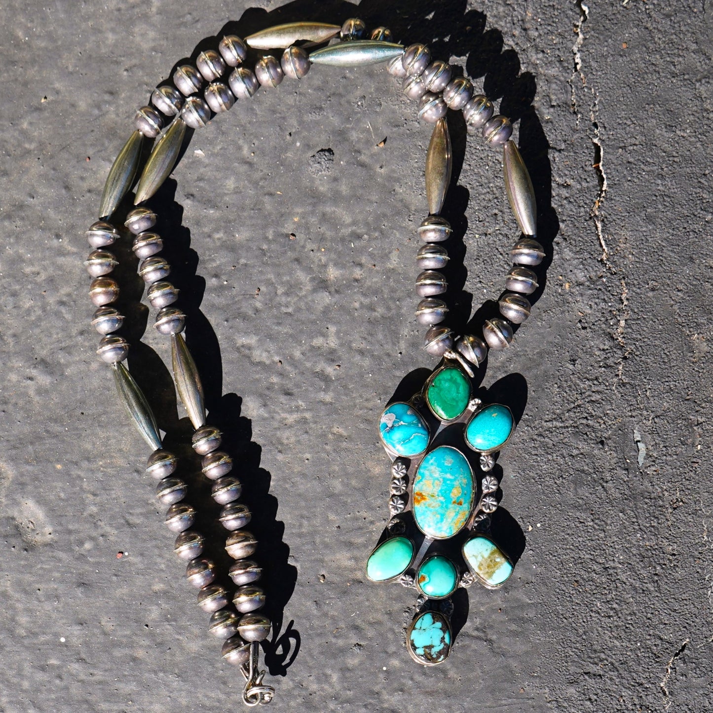 Navajo Turquoise Pendant Necklace