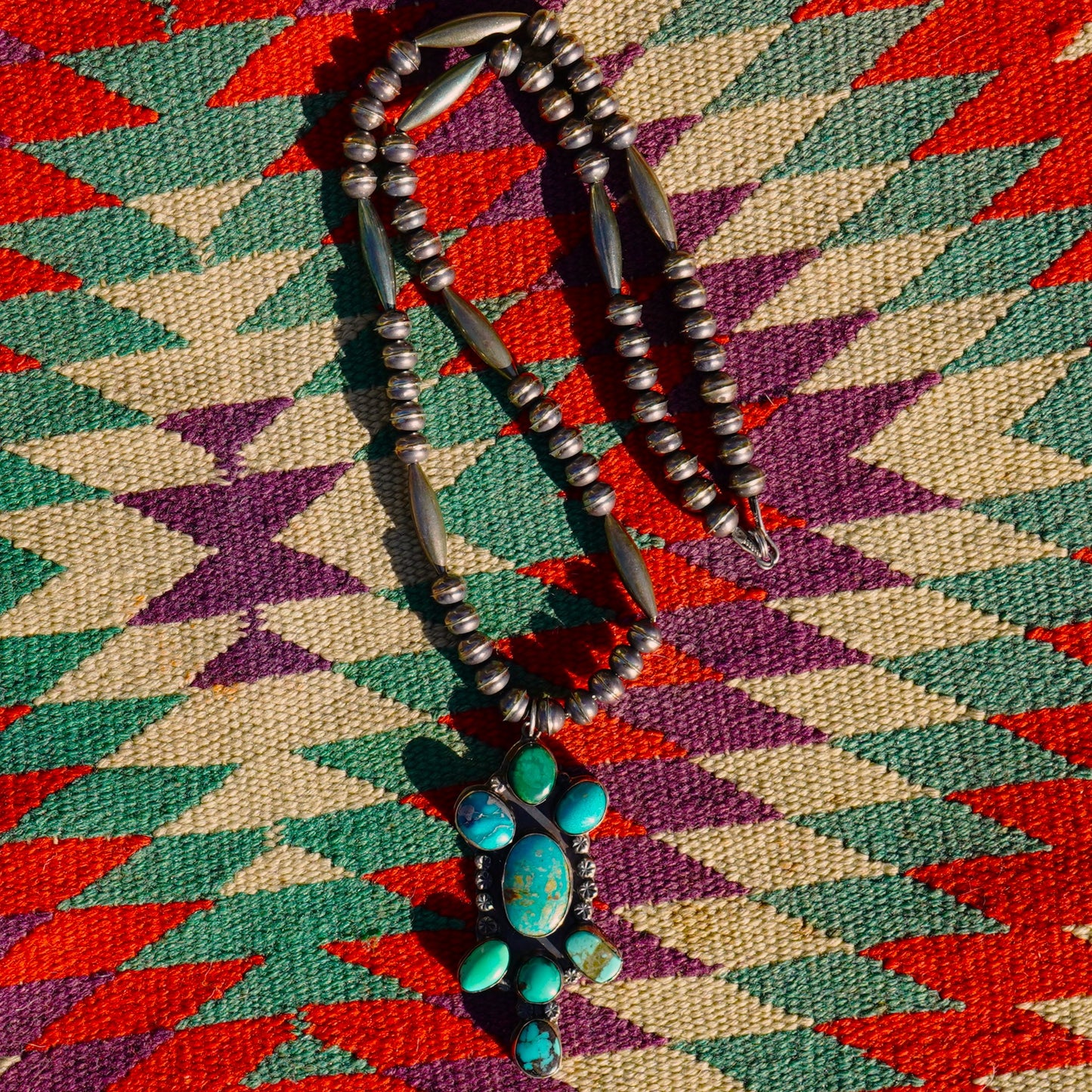 Navajo Turquoise Pendant Necklace