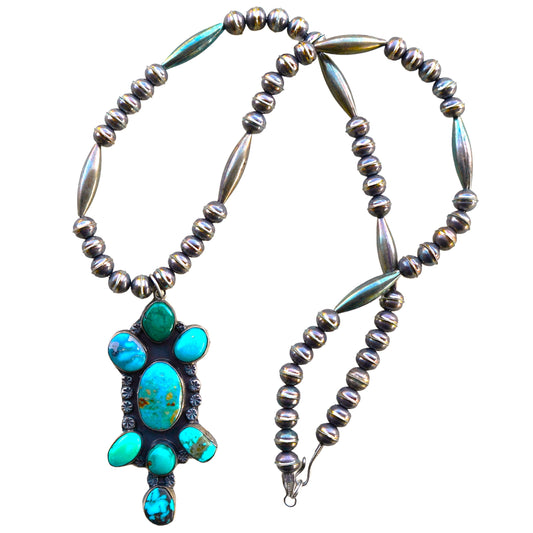 Navajo Turquoise Pendant Necklace