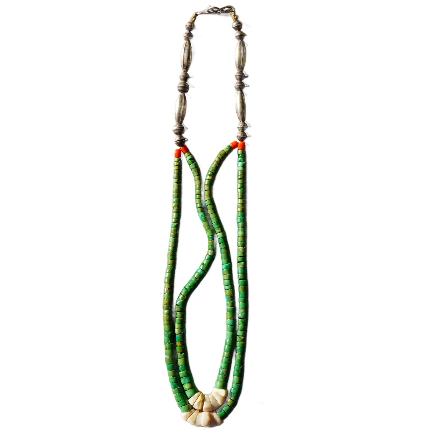 Vintage Green Cerrillos Turquoise Jacla Necklace