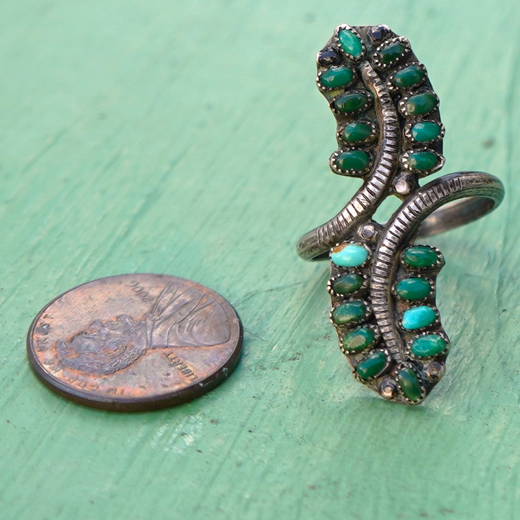 Vintage Zuni Turquoise Ring